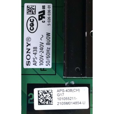 KIT DE TARJETAS PARA TV SONY 4K·UHD·HDR / MAIN A5026193A 422 / 1-010-522-31 / T-CON 6385B / 6870C-0848C / LE650PQL (HP)(A2) / LE480AQP-ENA1-TCA / FUENTE 101055211 / APS-438(CH) / 101055911 / 1-010-552-11 / PANEL YDBO065UTG01 / MODELO XR-65A90J / XR65A90J - Imagen 3